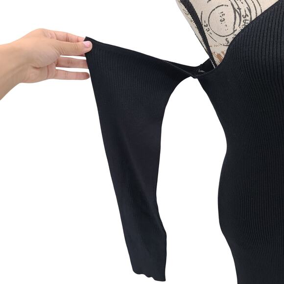 Fashion nova She's ready to go midi sweater black dress Size 3X party bodycon - Picture 5 of 16